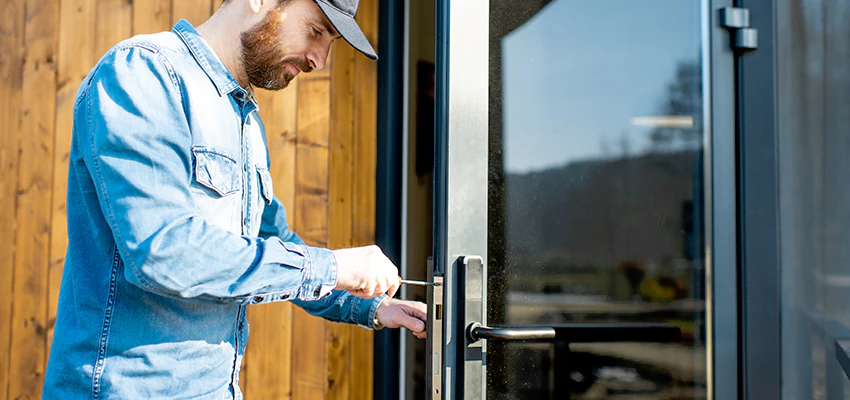 Frameless Glass Storefront Door Locks Replacement in Mundelein, IL